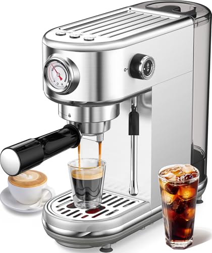 atatix Espresso Machine with Milk Frother, 20 Bar Pressure Espresso Maker
